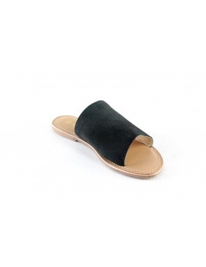 Sandales en cuir à enfiler
