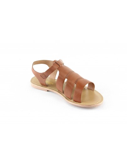 Spartiates en cuir...