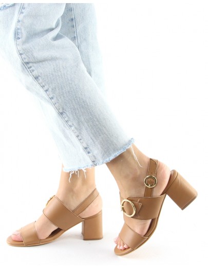 Sandale à talon-Sabrina